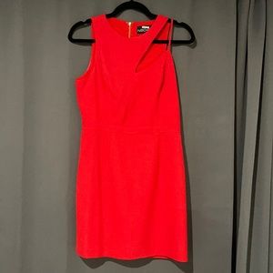 red NBD dress